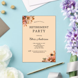 Rosa Beige Blommig Elegant Modern Pensionsfest
