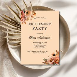 Rosa Beige Festlig Blommig Elegant Modern Pension Inbjudningar