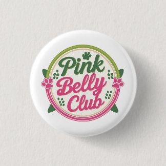 Rosa Belly Klubb Logotyp Button Pin Knapp