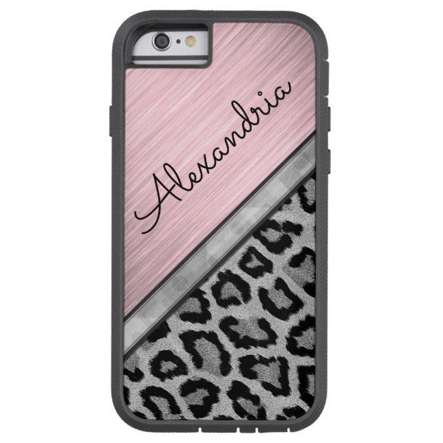 Rosa  Belysning Leopard Skriv ut (Baksidan)