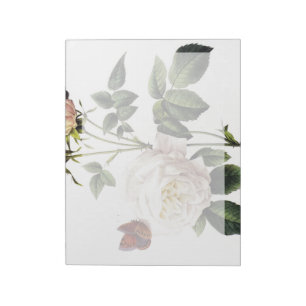 Rosa Bengale - Pierre Joseph Redouté. Anteckningsblock