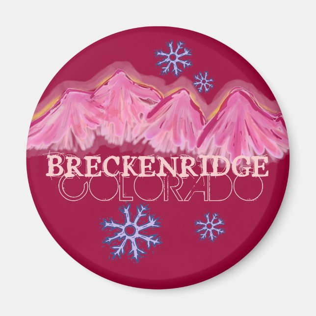 Rosa berg Breckenridge Colorado magnet (Framsidan)