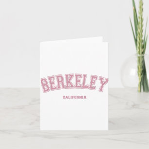 Rosa Berkeley Kalifornien Ca Varsity-stil på Berke Kort