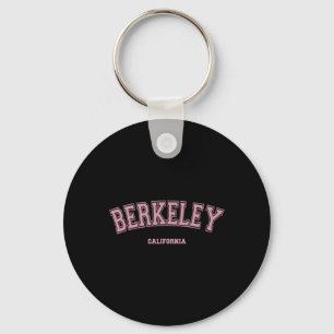 Rosa Berkeley Kalifornien Ca Varsity stil på Berke Nyckelring