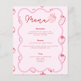 Rosa Berry Sweet Theme Baby Shower Aeftermiddag Te