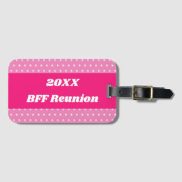 Rosa Best Friend Reunion Bright Polka dots Girly Bagagebricka