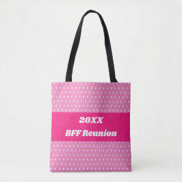 Rosa Best Friend Reunion Bright Polka dots Girly Tygkasse