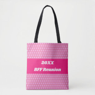 Rosa Best Friend Reunion Bright Polka dots Girly Tygkasse