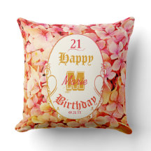 Rosa Bevarar unika moderna Lycklig 21:a födelsedag