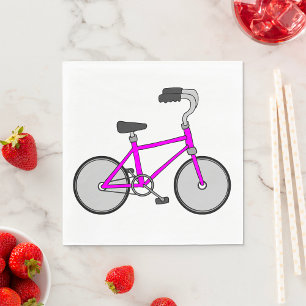 Rosa Bicycle Pappersservett