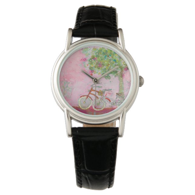 Rosa Bicycles Armbandsur (Framsida)