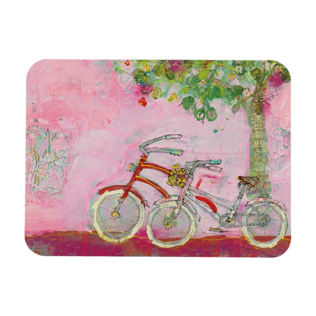 Rosa Bicycles Magnet (Horisontell)