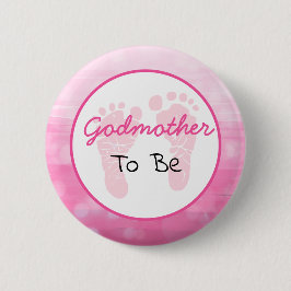Rosa Big Godmor ska bli Baby Shower Knapp
