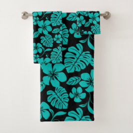 ROSA BIKINI (BLACK/TEAL) BATH TOWEL SET