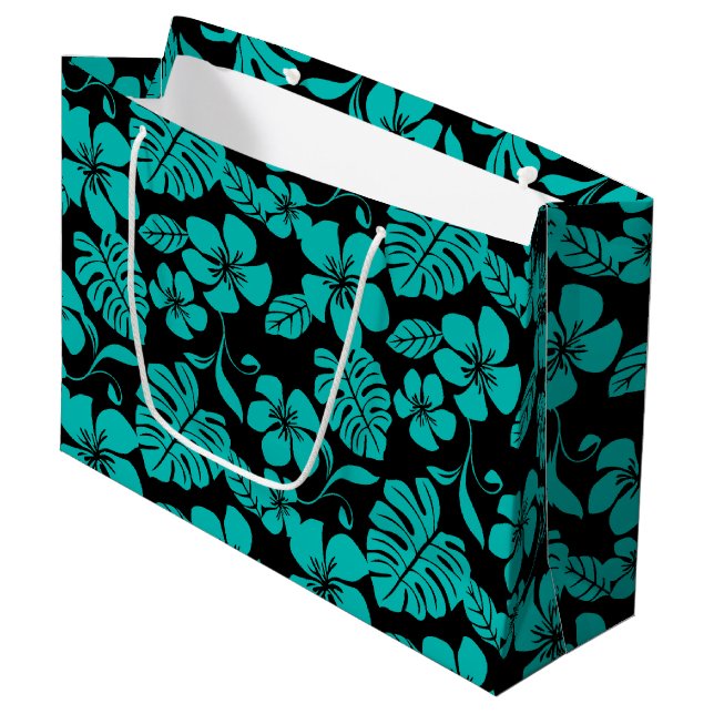 ROSA BIKINI (BLACK/TEAL) Gift Bag (Framsidan Vinklad)