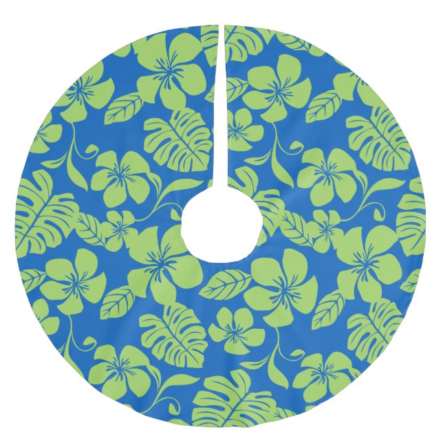 ROSA BIKINI (BLUE/GRÖNT) JULGRANSMATTA BORSTAD POLYESTER (Framsidan)