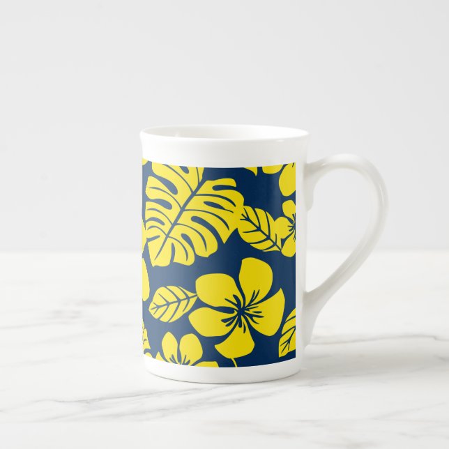 ROSA BIKINI (BLUE/GULT) BONE CHINA MUGG BENPORSLIN MUGG (Höger)