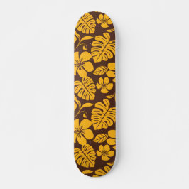 ROSA BIKINI (BROWN/GULD) MINI SKATEBOARD BRÄDA 18,5 CM