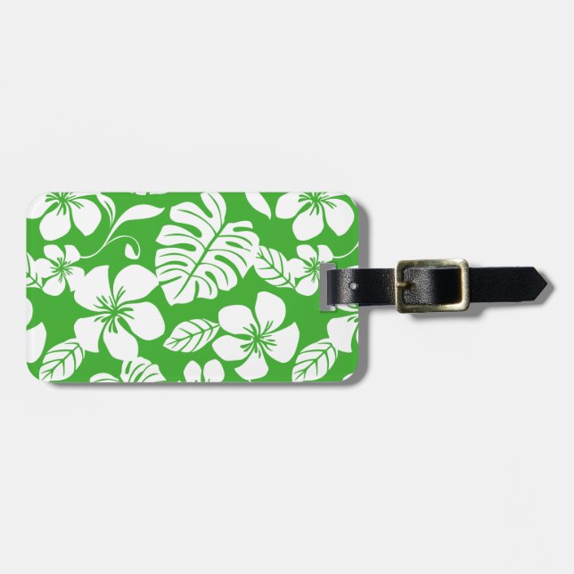 ROSA BIKINI (GRASS GRÖNT) LUGGAGE TAG BAGAGEBRICKA (Horisontell Framsida)