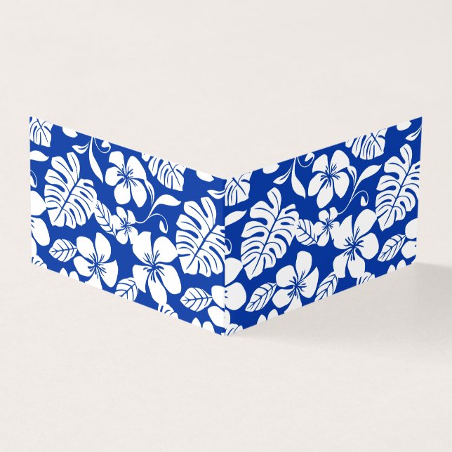 ROSA BIKINI MÖNSTER (ROYAL BLUE) KORT (Utsida)