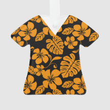 Rosa bikini-mönster scrubbytor svarta och orange