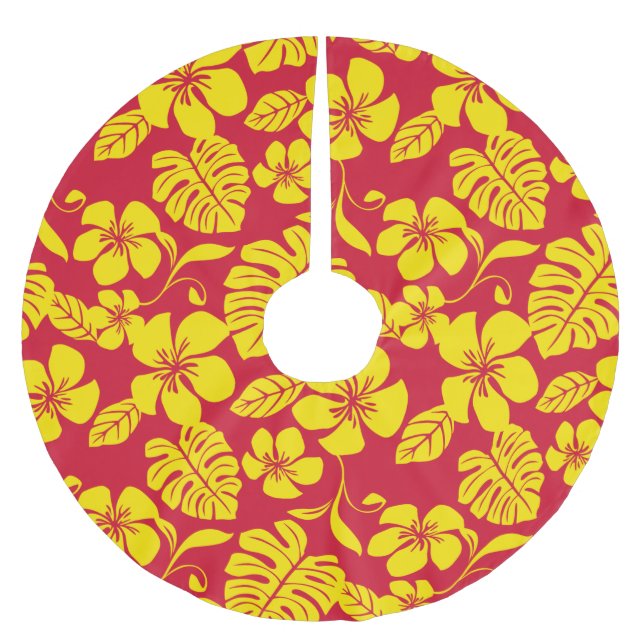 ROSA BIKINI (RED/GULD) JULGRANSMATTA BORSTAD POLYESTER (Framsidan)