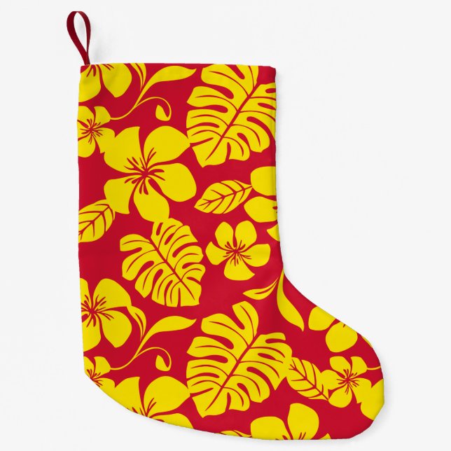 ROSA BIKINI (RED/GULD) LITEN JULSTRUMPA (Framsidan)