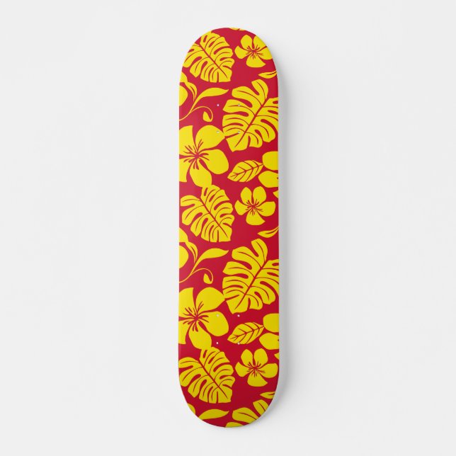 ROSA BIKINI (RED/GULD) MINI SKATEBOARD BRÄDA 18,5 CM (Framsida)