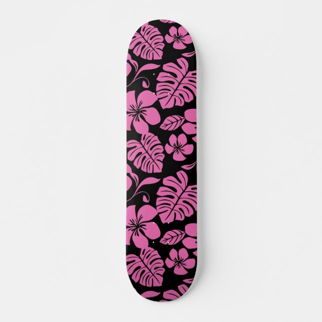ROSA BIKINI (SVART/ROSA) MINI SKATEBOARD BRÄDA 18,5 CM (Framsida)