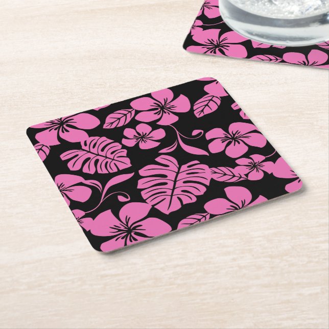 ROSA BIKINI (SVART/ROSA) UNDERLÄGG PAPPER KVADRAT (Vinklad)