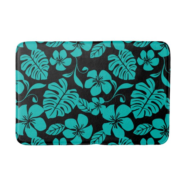 ROSA BIKINI (SVART/TEAL) BADRUMSMATTA (Framsidan)