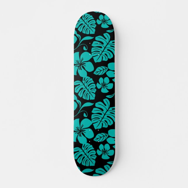 ROSA BIKINI (SVART/TEAL) MINI SKATEBOARD BRÄDA 18,5 CM (Framsida)