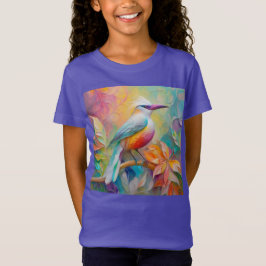 Rosa Billed Red Brested Fantasy Bird T Shirt