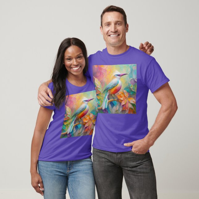 Rosa Billed Red Brested Fantasy Bird T Shirt (Unisex)