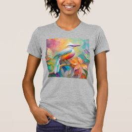 Rosa Billed Red Brested Fantasy Bird T Shirt