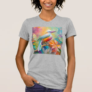 Rosa Billed Red Brested Fantasy Bird T Shirt