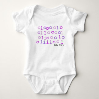 Rosa binär bebissleepsuit tröja
