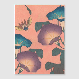 Rosa binbloms klassiska Hokusai-konst