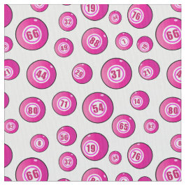 Rosa Bingo Bollar Cute Patterned Tyg
