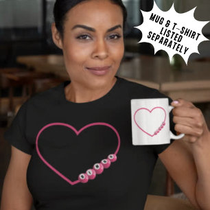Rosa BINGO Heart Anpassade Mugg