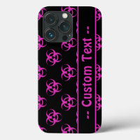 Rosa Biohazard w/ Anpassningsbar Text