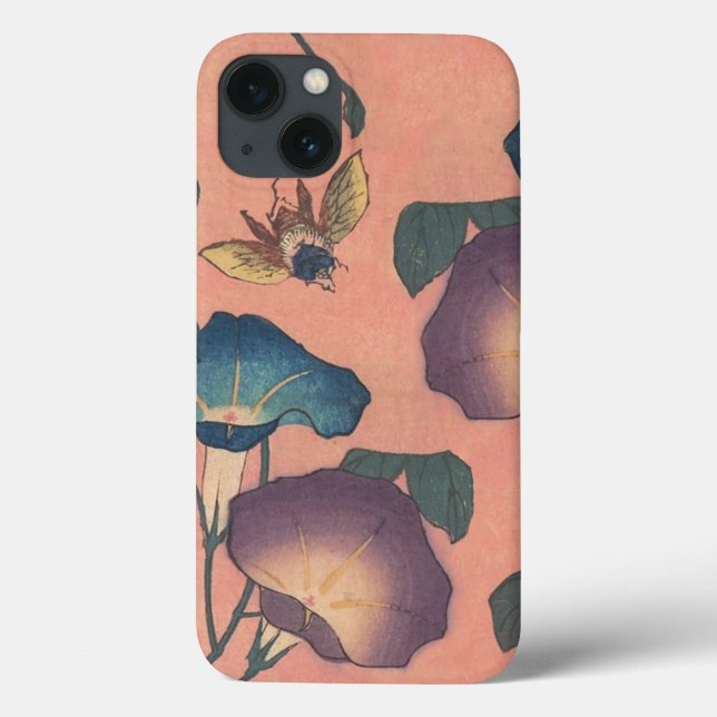 Rosa Bipolnäckros Klassisk Hokusai Konst (Baksida)