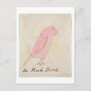 Rosa Bird från "16 Teckning av Tecknad Bir Vykort