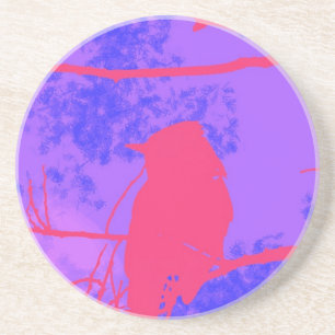 Rosa Bird Underlägg Sandsten