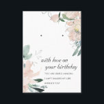 ROSA BIRTHDAY FRIEND EARRING VISNING CARD PLACERINGSKORT<br><div class="desc">Om du behöver ytterligare anpassningar kan du kontakta mig på yellowfebstudio@gmail.com.</div>