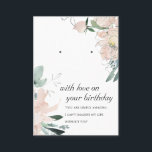 ROSA BIRTHDAY FRIEND EARRING VISNING CARD PLACERINGSKORT<br><div class="desc">Om du behöver ytterligare anpassningar kan du kontakta mig på yellowfebstudio@gmail.com.</div>