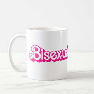 Rosa bisexuell stolthetsord kaffemugg