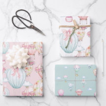 Rosa & Blå Baby-omformning av Papprare plattor i L