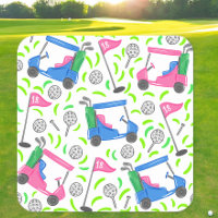 Rosa Blå Grön Golf Preppy