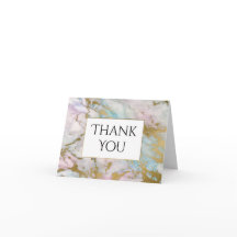 Rosa Blå Guld Marmor Tack